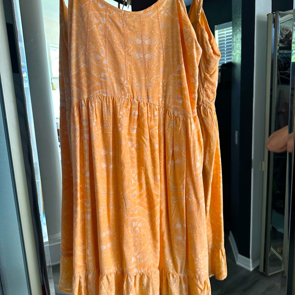 Beautiful tangerine summer dress